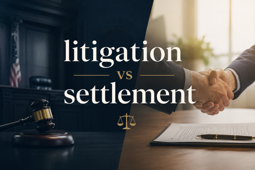 Litigation vs. Settlement