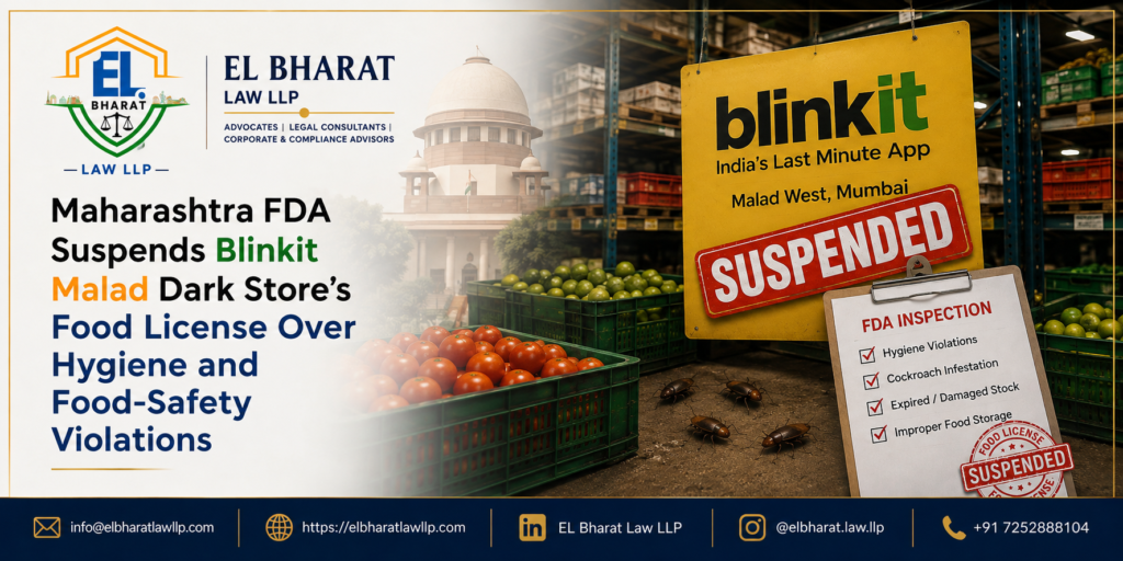 Maharashtra FDA Suspends Blinkit Malad Dark Store’s Food Licence Over Hygiene and Food-Safety Violations