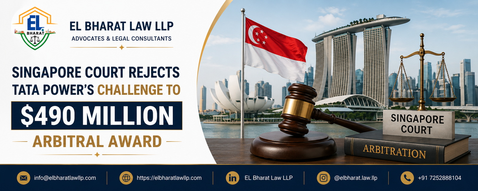 SINGAPORE COURT REJECTS TATA POWER’S CHALLENGE TO $490 MILLION ARBITRAL AWARD