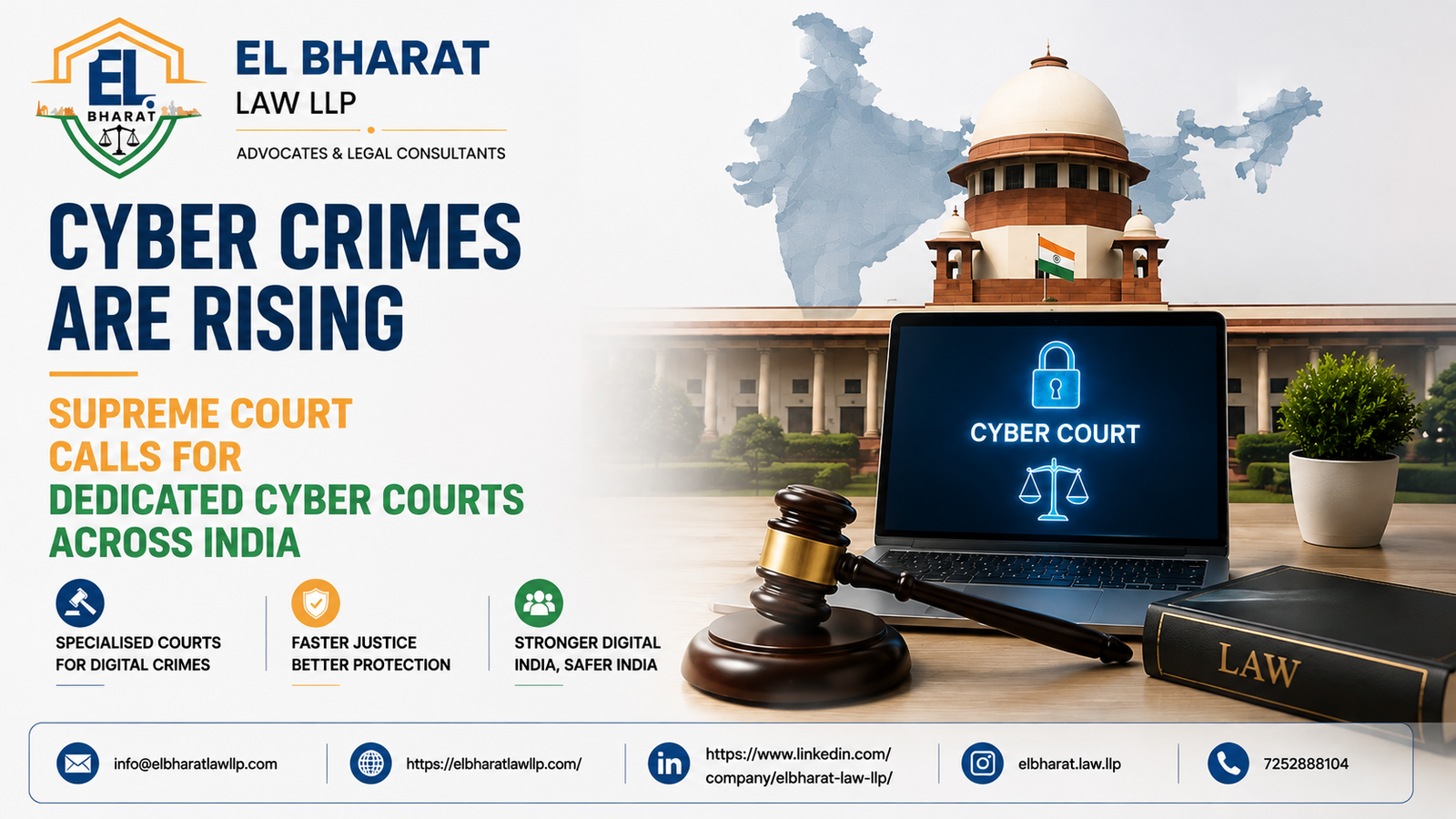 CYBER CRIMES ARE RISING SUPREME COURT CALLS FOR DEDICATED CYBER COURTS ACROSS INDIA