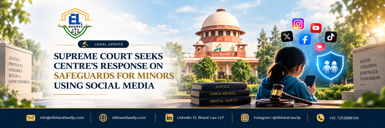 SUPREME COURT SEEKS CENTRE’S RESPONSE ON SAFEGUARDS FOR MINORS USING SOCIAL MEDIA
